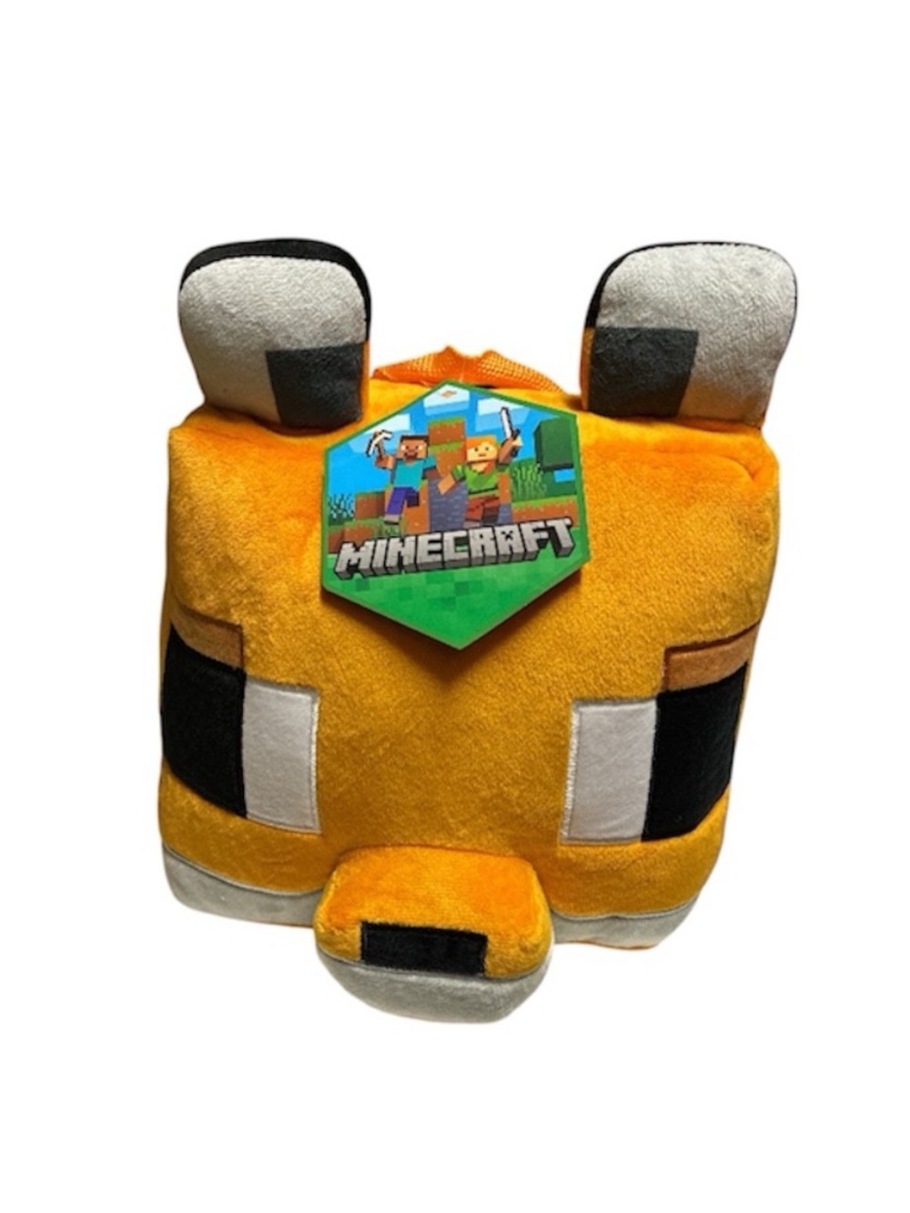 Minecraft Fox Plush 12.5” Backpack - Orange and White
